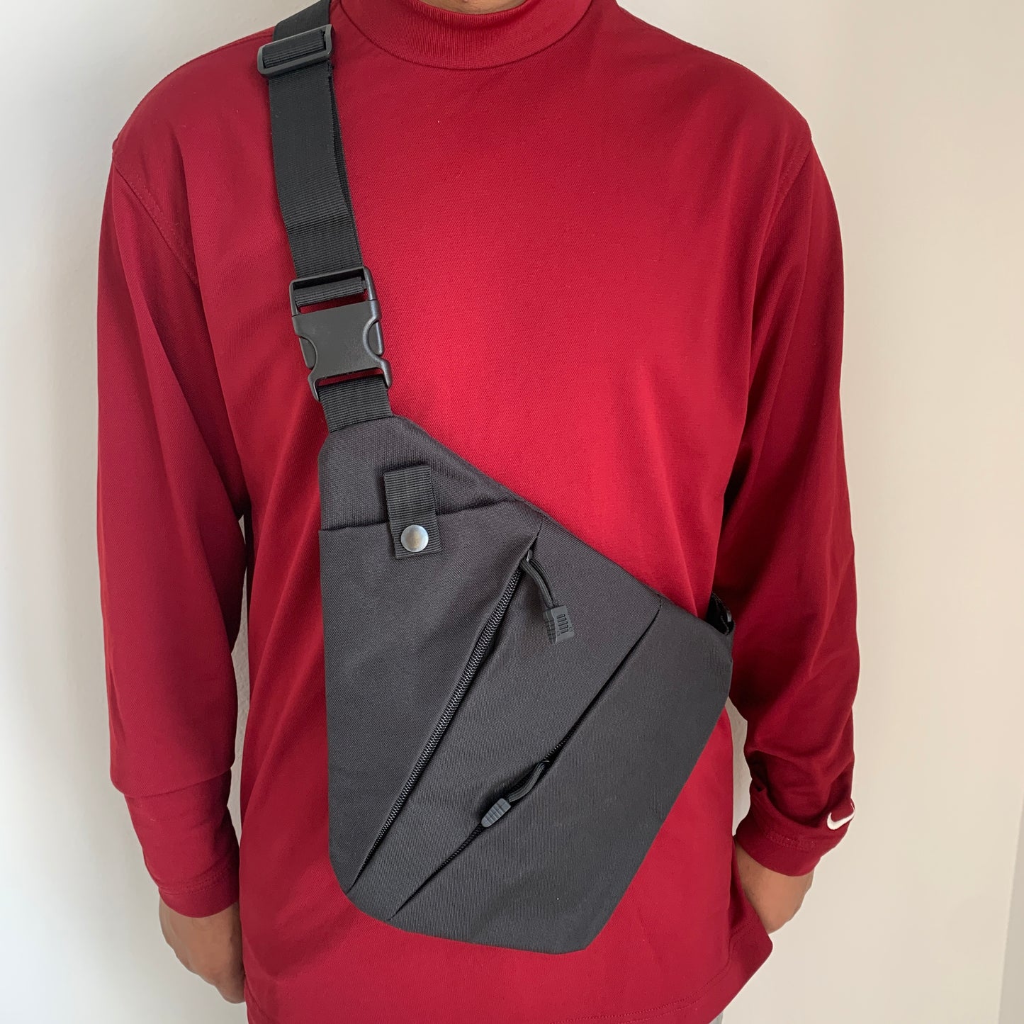 NEW Backpack Shoulder Holster Chest Pack Single Bag Portable Backpack BLACK