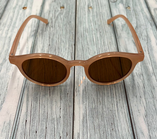 Round Retro Vintage Circle Style Sunglasses Colored Frame and Lens Sunglasses
