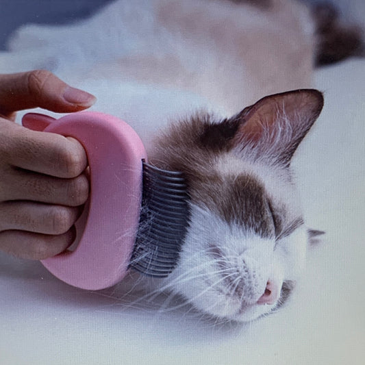 Cat Grooming Comb and Massage Brush for Shedding and Detangling