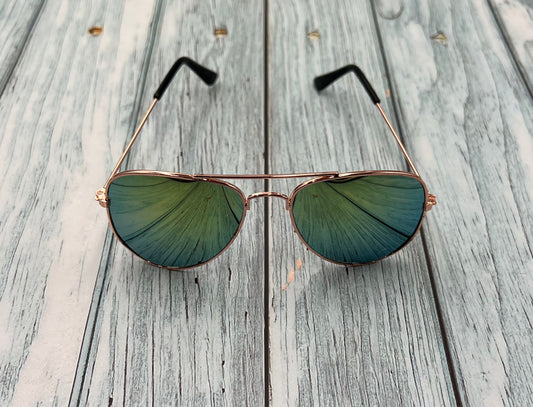 NEW Children's Aviator Metal Sunglasses - Gold Silver