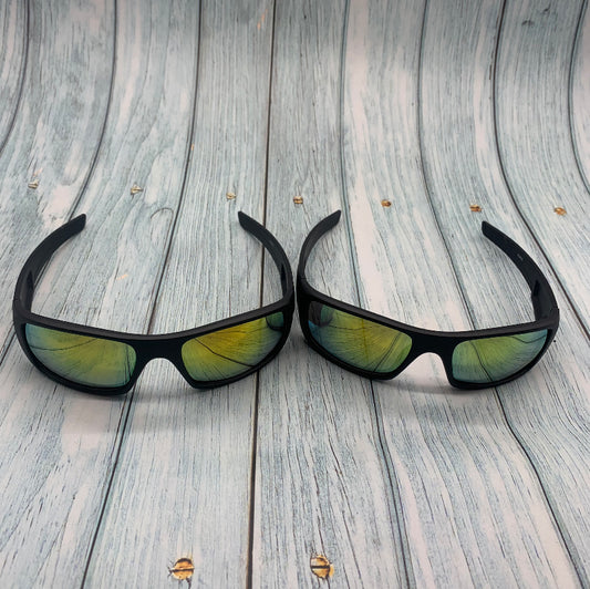 Men's Polarized Sunglasses – Set of 2 Sport Wrap-Around UV400 Shades