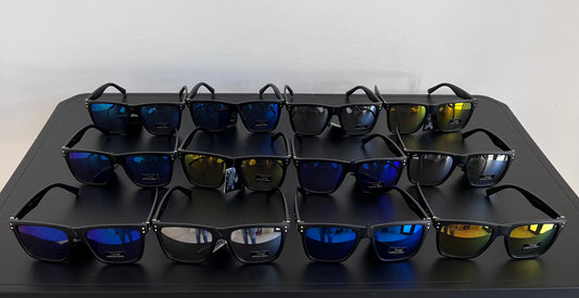 Retro Mirror Lens Sunglasses – Random Color UV400 Unisex Shades