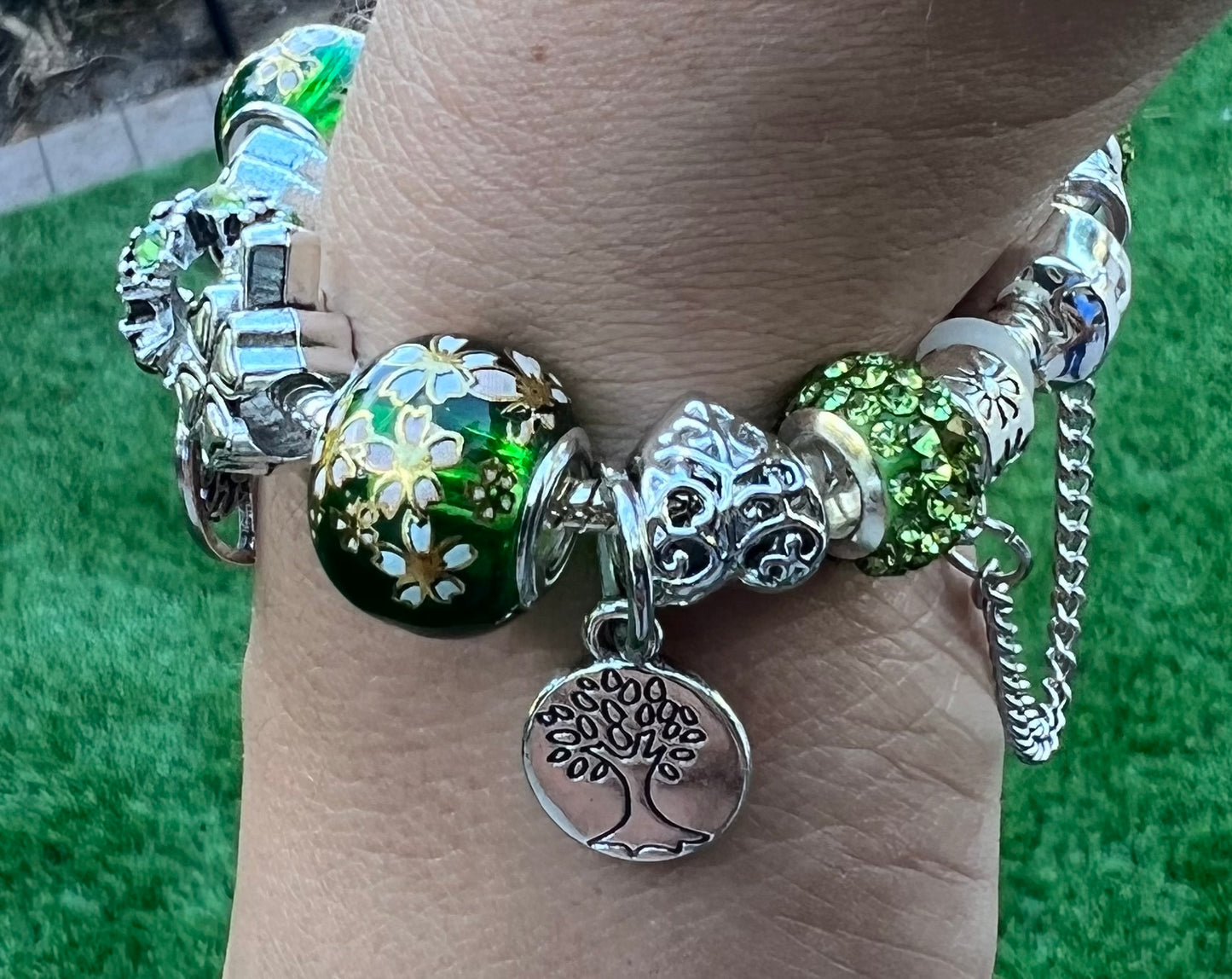 Tree of Life Pandora Style Charm Bracelet