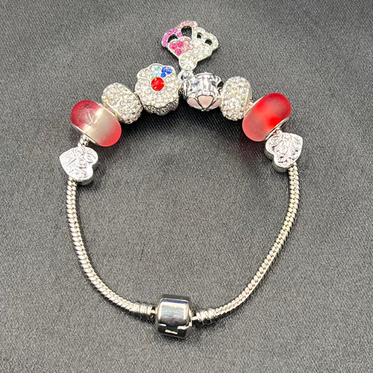 Handmade Retro Crystal Beaded Bracelet – Colorful Glass Jewelry