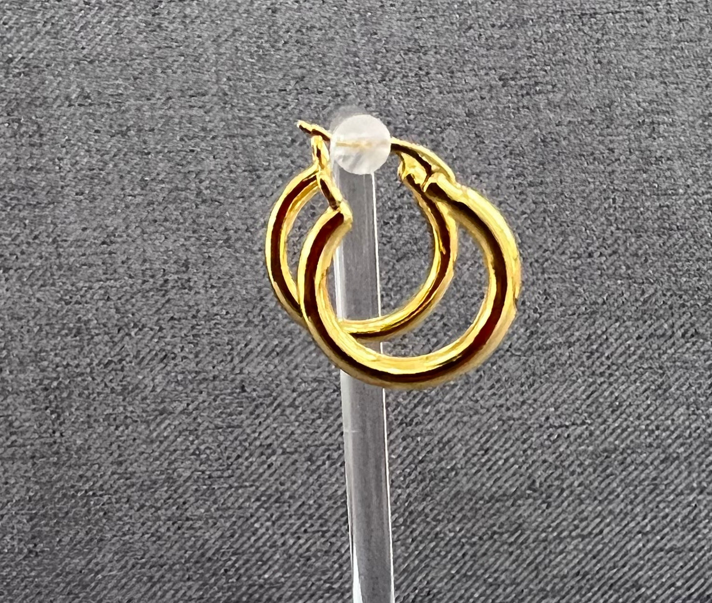 18k Gold Filled Hoops, everyday wear, waterproof, earrings for women