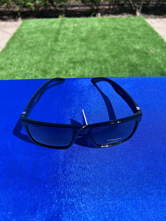Men’s UV400 Black Retro Sunglasses – Classic Square Frame, Unisex Sun Protection
