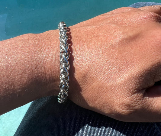 Stainless Steel 3. 2mmnk Flat Bracelet Men's Titanium Steel Bracelet Wholesale