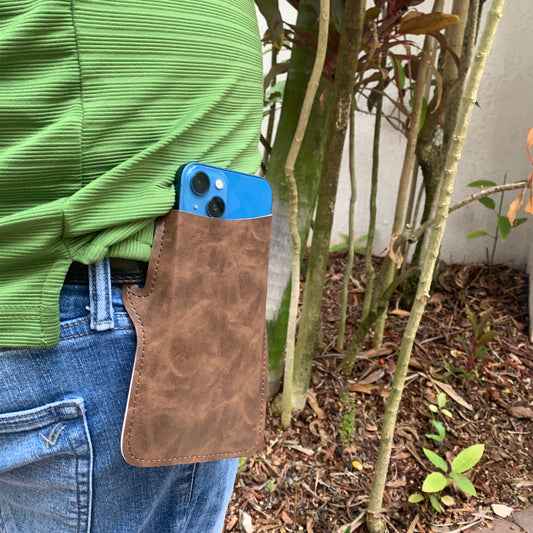 Men's Cell Phone Belt Pack Bag Loop Waist Holster Pouch Case