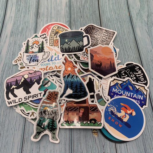 90 PCS National Park Stickers – Waterproof Vinyl Decals for Water Bottles & Laptops