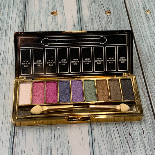 9 Colors Glitter EyeShadow Palette & Makeup Cosmetic Brush Small Set New Eye Shadow