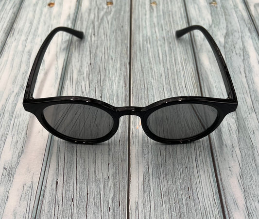 Hot Simple Round Black Frame Retro Sunglasses with UV Protection Coating