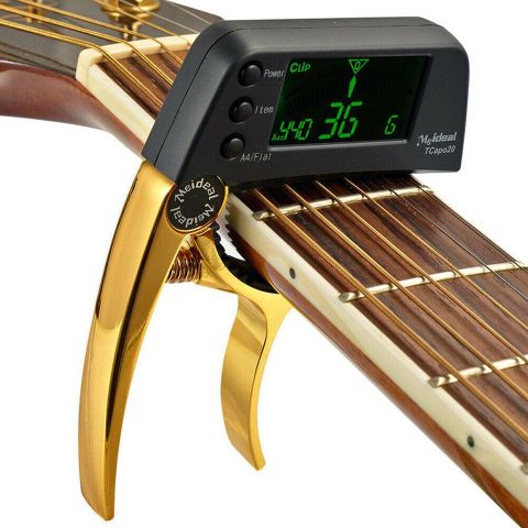 Guitar Tuner Clip-On for All Instruments- Guitar, Bass, Violin, Ukulele
