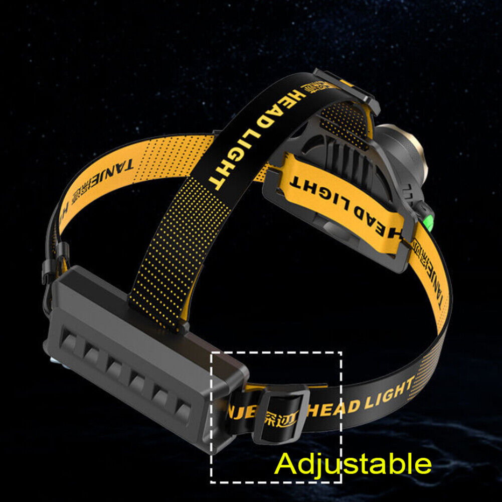 990000LM LED Headlamp Rechargeable Headlight Zoomable Head Torch Lamp Flashlight