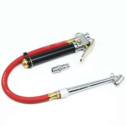Car Auto Tire Inflator Gauge With Dual Head Chuck Air Compressor Tools