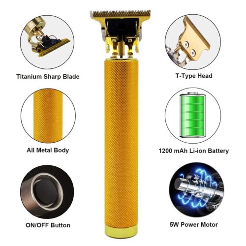 Vintage T9 Barbeador Gold  Beard Hair Trimmer Cutter Machine for Men