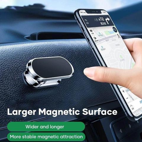 Magnetic Car Phone Holder – 360° Dashboard Mount with Strong Adhesive & Rotation for All Smartphones