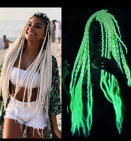NEW!!! Glow in the dark Hair Braiding Extensions